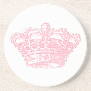Roze kroon zandsteen onderzetter
