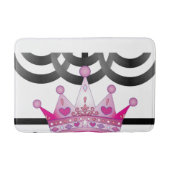 roze kroonbadkamer badmat (Voorkant)