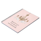 Roze Kroonluchter Kaarsen Notitieboek (Linkerzijde)