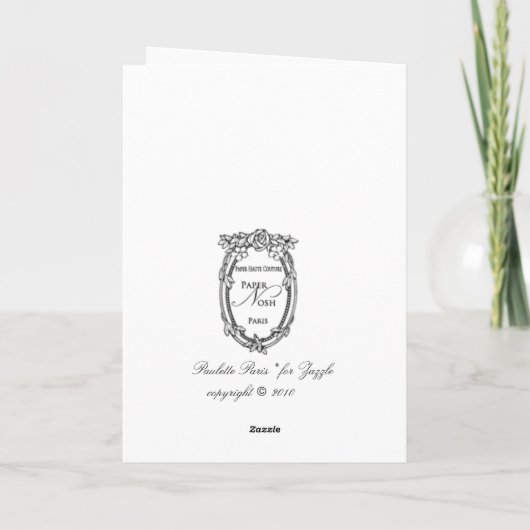 Roze kroonluchter Kaarten (Achterkant)