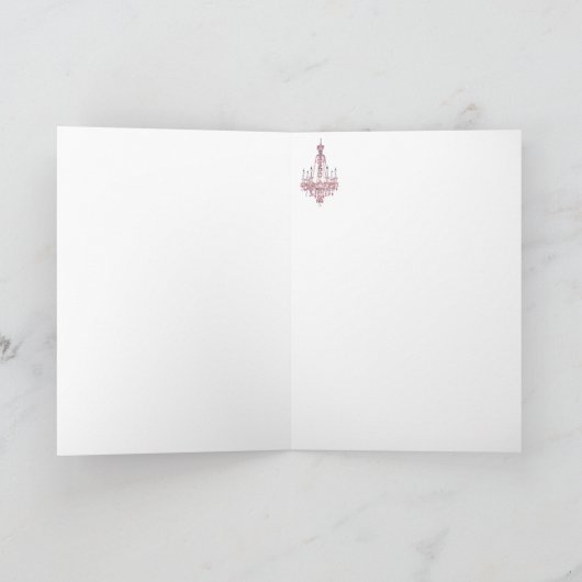 Roze kroonluchter Kaarten (Binnen)