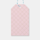 Roze kroonprinses Baby shower gunst cadeau Label Cadeaulabel (Achterkant)
