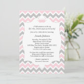 Roze kroonprinses Baby shower nodigt/meisje prinse Kaart (Staand voorkant)