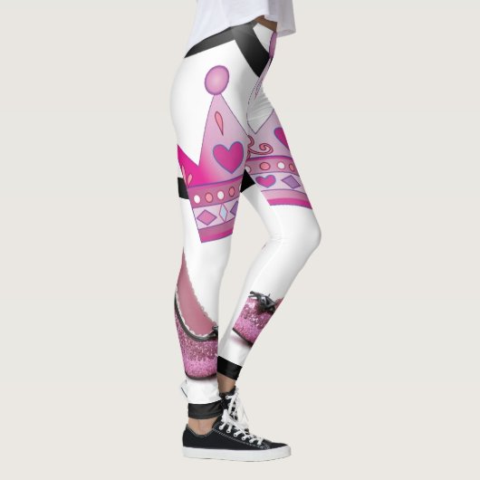 roze kroonschoenen leggings (Rechts)