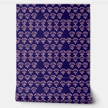 Roze Kroontjes Donkerblauw