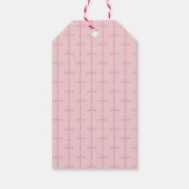Roze Kruis Bevestiging Dank U Cadeaulabel (Achterkant)