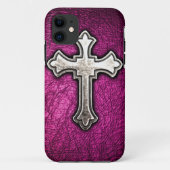Roze kruis Case-Mate iPhone case (Achterkant)