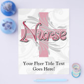Roze Kruis/Draaiende Verpleegster Flyer (Enkel)