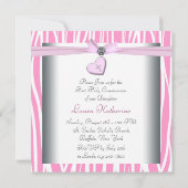 Roze kruis eerste communie kaart (Achterkant)