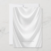 Roze Kruis Eerste Communie Witte Satijn Glitter Kaart (Achterkant)