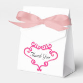  Roze Kruis en Scroll  Baptisme Bedankdoosjes (Voorkant Zijde)