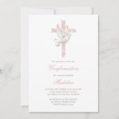 roze kruis Heilige Geest Bevestiging Kaart (Voorkant)