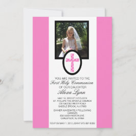 Roze kruis met uitnodiging tot fotocommunicatie