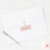 Roze Kruis Stickers (Envelop)