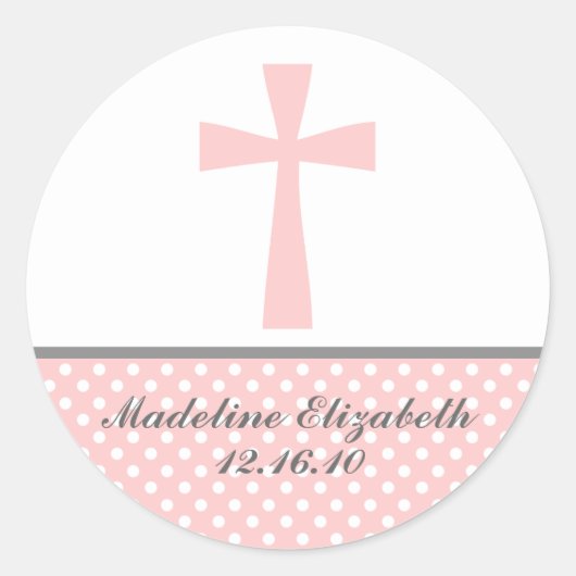 Roze Kruis Stickers (Voorkant)