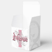 Roze kruis/wervelkolom bedankdoosjes (Geopend)