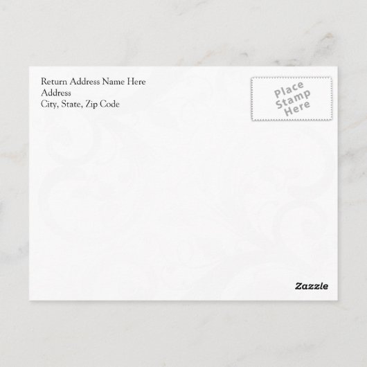 Roze kruis/wervelkolom briefkaart (Achterkant)