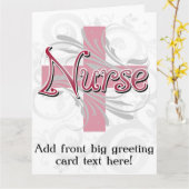 Roze kruis/wervelkolom kaart (Gele Bloem)