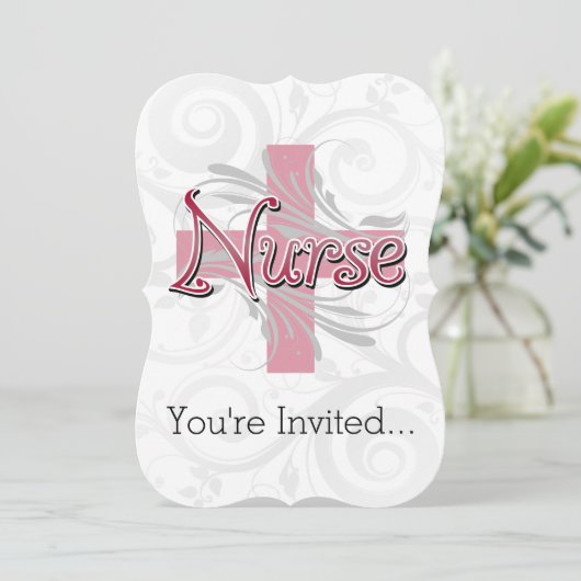 Roze kruis/wervelkolom kaart (Staand voorkant)