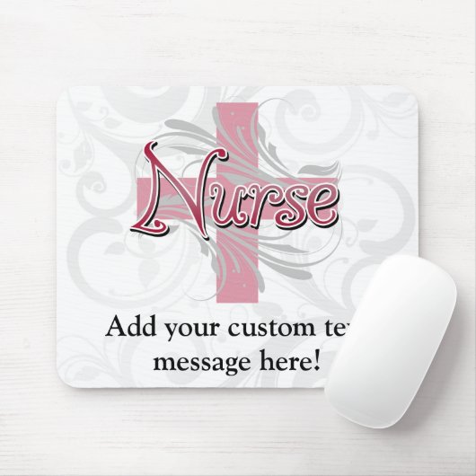 Roze kruis/wervelkolom muismat (Met muis)