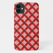 Roze kruiskleurige vlecht met licht ruw licht Case-Mate iPhone case (Achterkant)