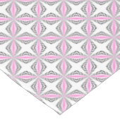 Roze kruispatroon tafelkleed (Gekanteld)