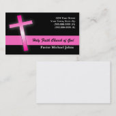 Roze kruisVisitekaartjes Visitekaartje (Voorkant / Achterkant)