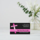 Roze kruisVisitekaartjes Visitekaartje (Staand voorkant)