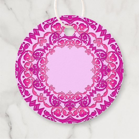 Roze kunst Aangepast dank je cadeau Labels (Achterkant)