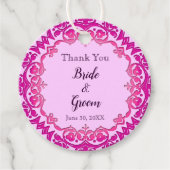 Roze kunst Aangepast dank je cadeau Labels (Voorkant)