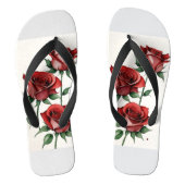 Roze Kunst Flip Flops (Voetbed)