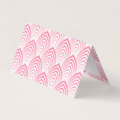 Roze kunst-Geco Geometric Pattern Visitekaartje (Achterkant)
