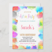 Roze kunst in feestelijke feestdagen kaart (Voorkant)