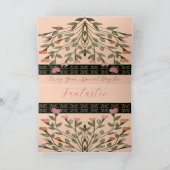 Roze Kunst Ontworpen Kaart (Binnen)