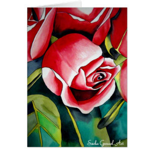 Roze kunstbloem voor het schilderen van waterverf