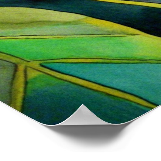 Roze kunstbloem voor het schilderen van waterverf  poster (Hoek)