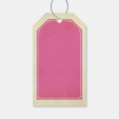 Roze kunstdeco-liefdesvermelding apothecair etiket cadeaulabel (Achterkant)