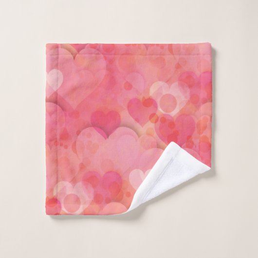 Roze kunstdromen bad handdoek (Wasdoekje)