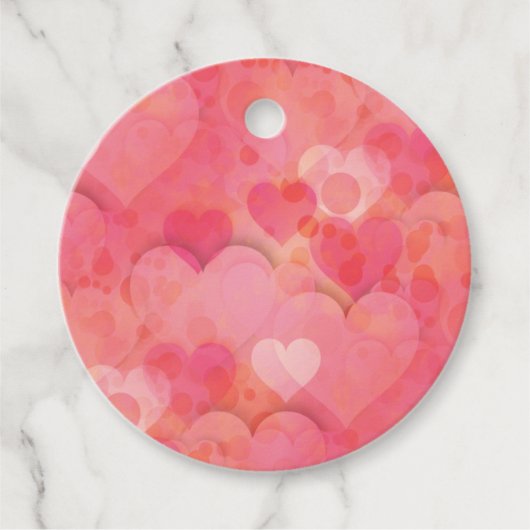 Roze kunstdromen bedankjes labels (Voorkant)