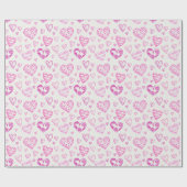 roze kunsten Romantisch omslagpapier Cadeaupapier (Vlak)