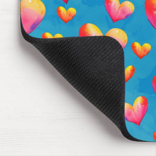 Roze kunsten voor harthart Kunst Harde hart Kunst Muismat (Hoek)