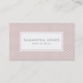 Roze kunstenaar maakt deel uit van het Japanse Pat Visitekaartje (Voorkant)