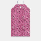Roze kunstleder cadeaulabel (Achterkant)