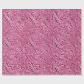 Roze kunstleder cadeaupapier (Vlak)