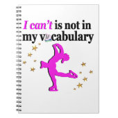 ROZE KUNSTSCHAATSEN DOELEN EN DROMEN NOTITIEBOEK (Voorkant)