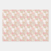 roze kunstschildpad inpakpapier vel (Voorkant 2)