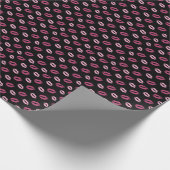 Roze Kusjes Cadeaupapier (Hoek)