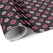 Roze Kusjes Cadeaupapier (Rol Hoek)