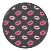 Roze Kusjes Hockey Puck (Voorkant)