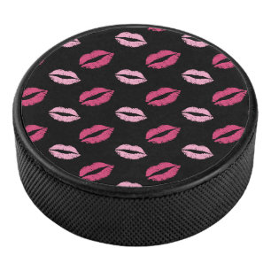 Roze Kusjes Hockey Puck
